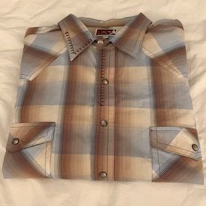 Vintage Brooks & Dunn by panhandle slim pearl snap, XL